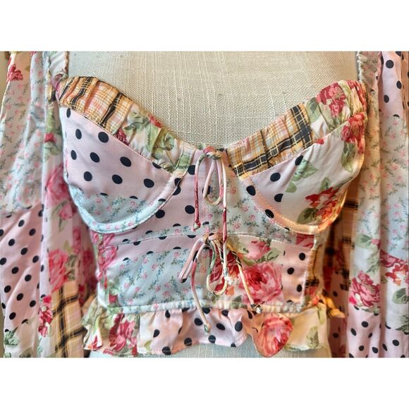 For Love and Lemons Marissa Crop Top Size Small - Picture 5 of 8
